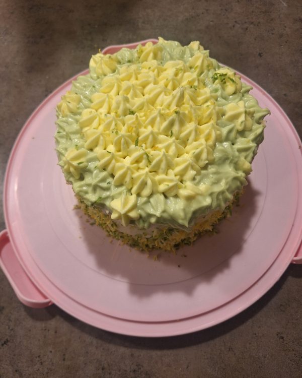 White Lemon-Lime Cake
